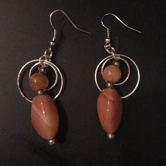 Natural stone earrings - Picture 2 of 2